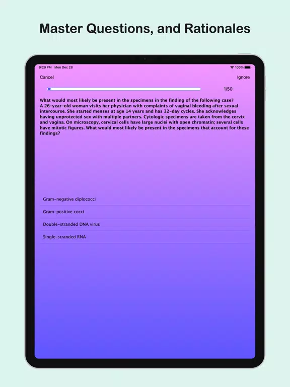 USMLE Step 1 Self-Paced iPad  Screenshots