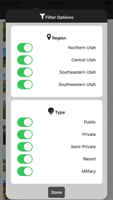 Captures d'écran de Utah Golf Courses