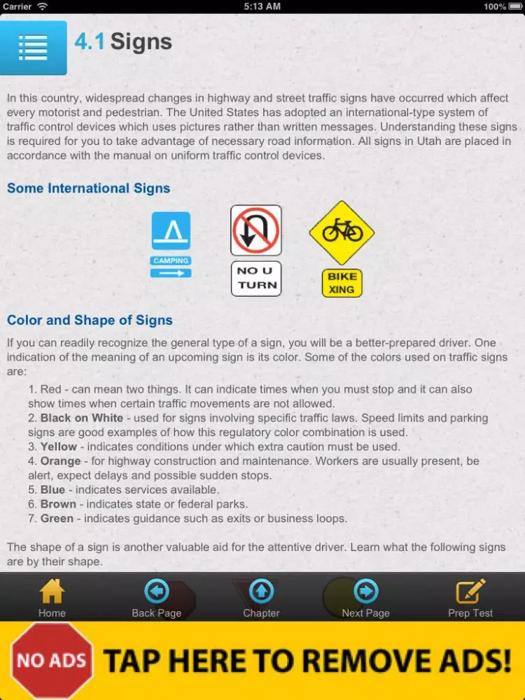 Utah Driver Handbook Free iPad  스크린샷