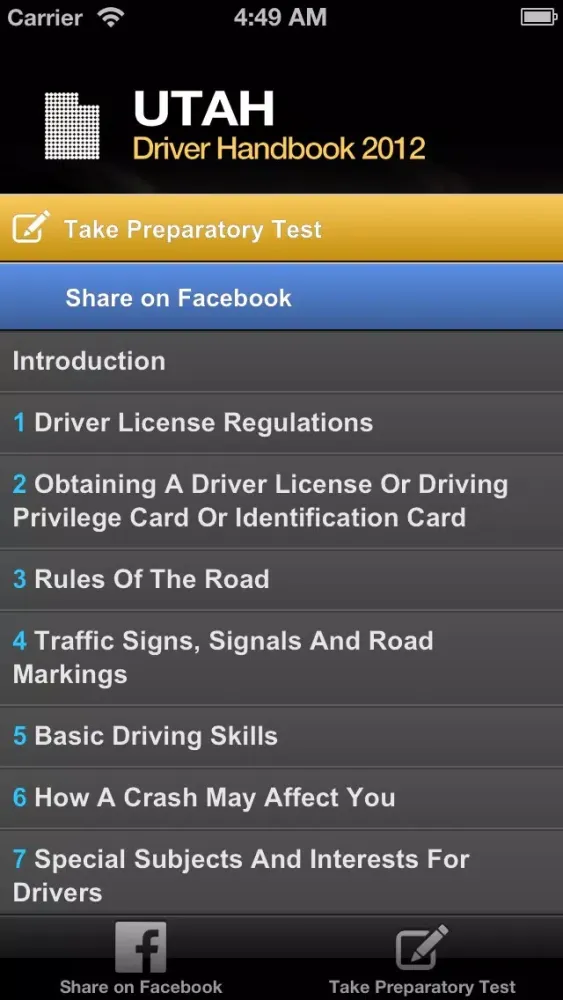 Utah Driver Handbook Free 스크린샷