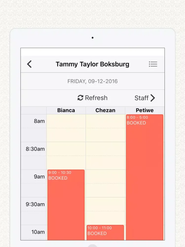 ภาพหน้าจอของ Tammy Taylor Nails SA iPad 
