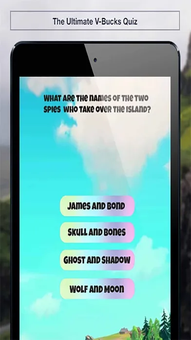 Tangkapan skrin The Ultimate V-Bucks Quiz