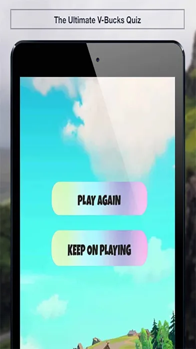 Tangkapan skrin The Ultimate V-Bucks Quiz