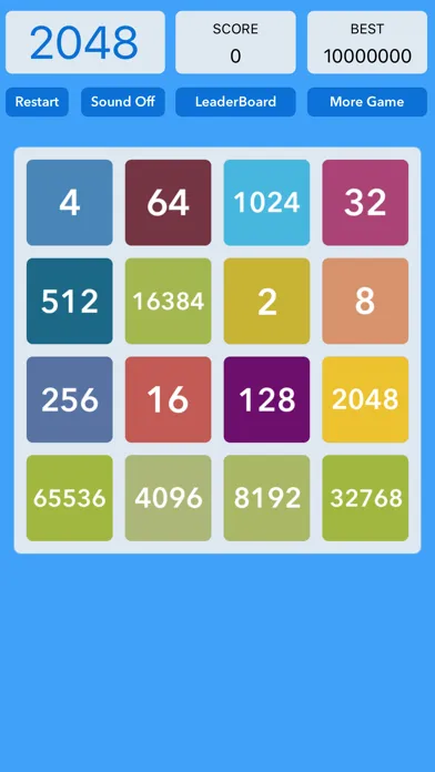 Capturas de tela do 2048 : Piano Version