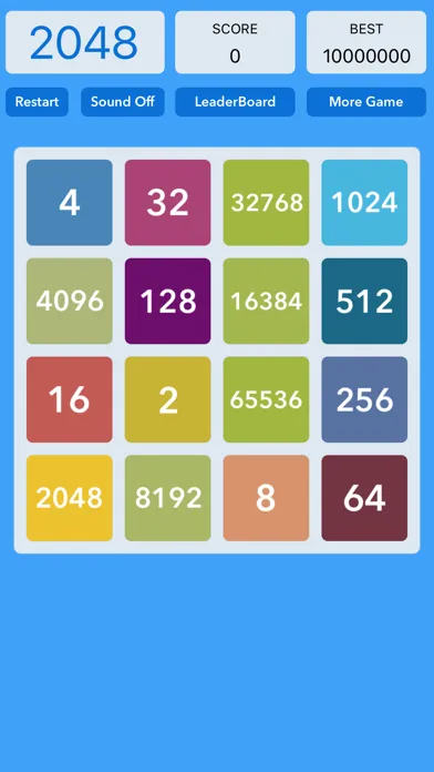 Capturas de tela do 2048 : Piano Version