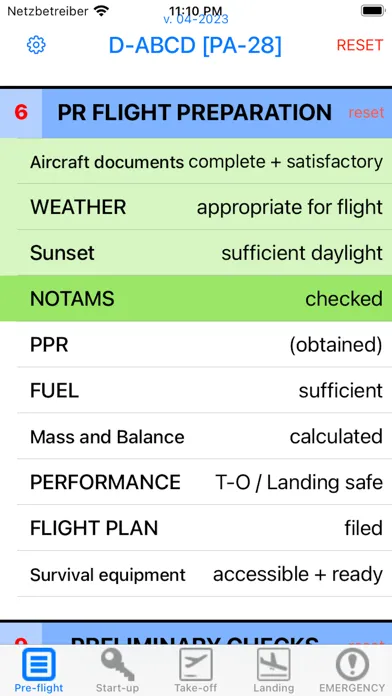 Pilot's Checklist應用截圖