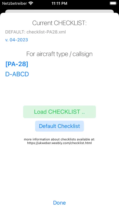 Pilot's Checklist應用截圖