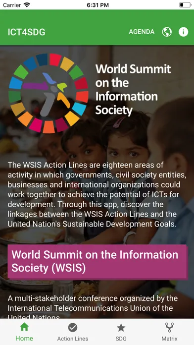 Tangkapan skrin ICT4SDG