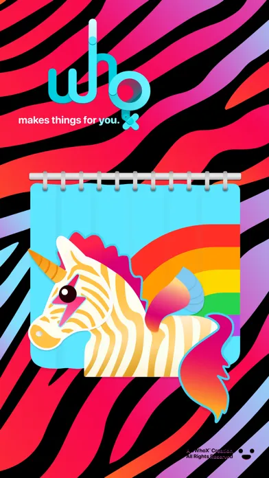 Capturas de pantalla de JWhoX GET Zubracorn Sticker