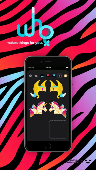 Capturas de pantalla de JWhoX GET Zubracorn Sticker
