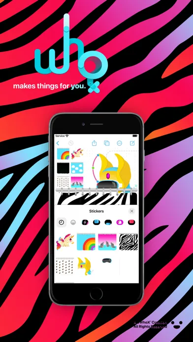 Capturas de pantalla de JWhoX GET Zubracorn Sticker