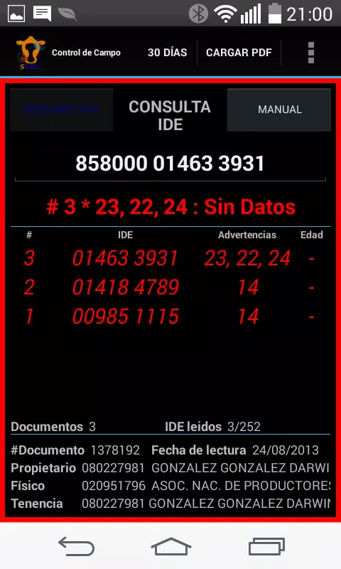 Control de Campo Screenshots