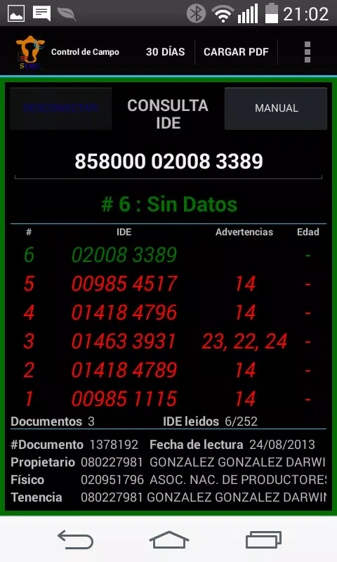 Control de Campo Screenshots