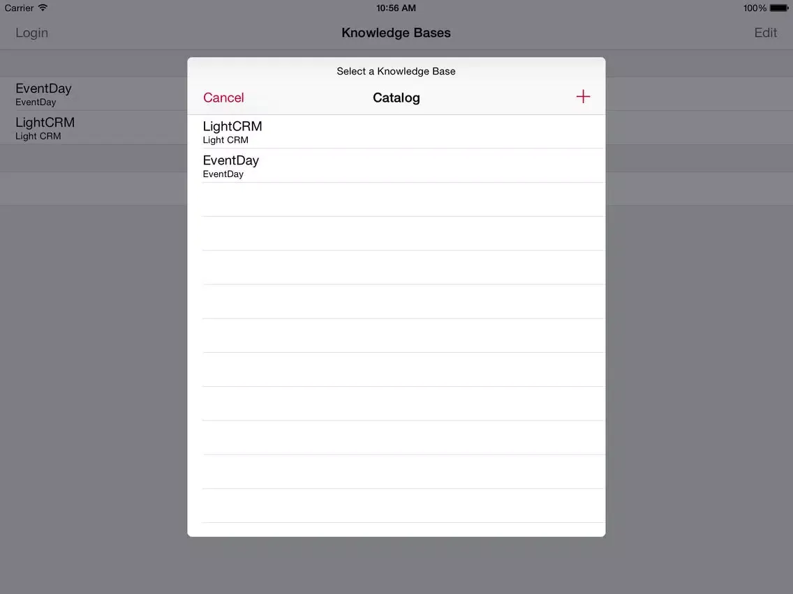 Screenshot di Knowledge Base Navigator iPad 
