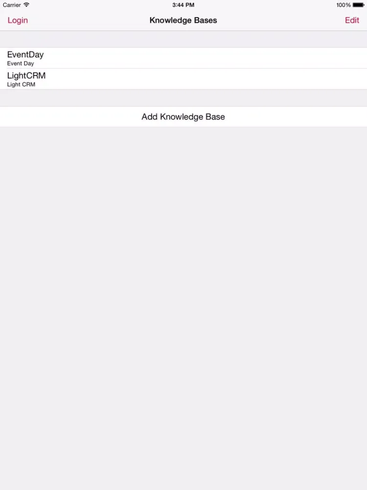 ภาพหน้าจอของ Evolution 3 Knowledge Base Navigator iPad 