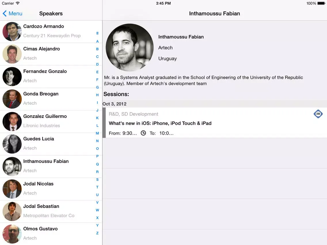 ภาพหน้าจอของ Evolution 3 Knowledge Base Navigator iPad 