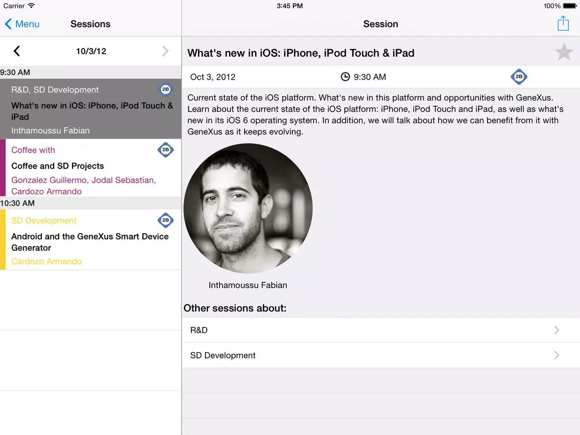 ภาพหน้าจอของ Evolution 3 Knowledge Base Navigator iPad 