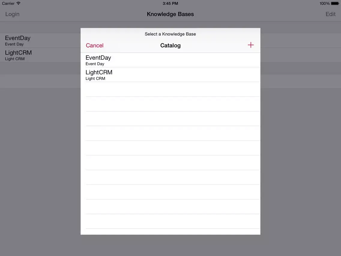 ภาพหน้าจอของ Evolution 3 Knowledge Base Navigator iPad 
