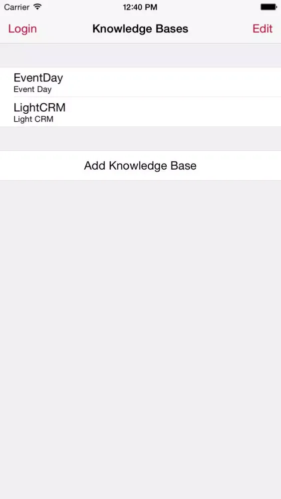 ภาพหน้าจอของ Evolution 3 Knowledge Base Navigator