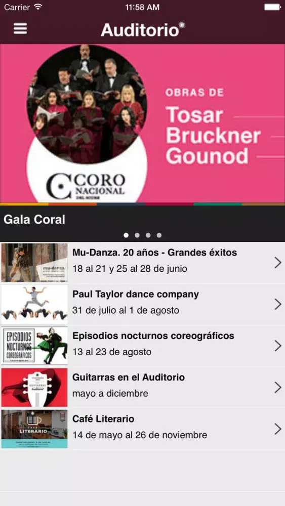 Zrzuty ekranu Auditorio Nacional del Sodre