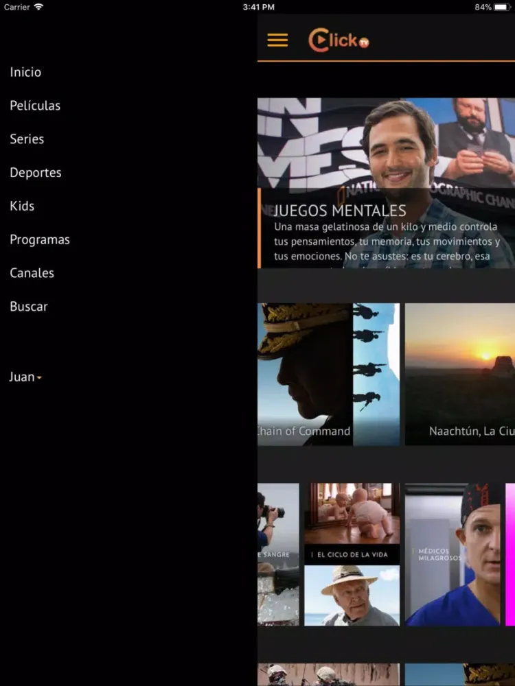 ClickTV Ushuaia Visión iPad  Ekran Görüntüleri