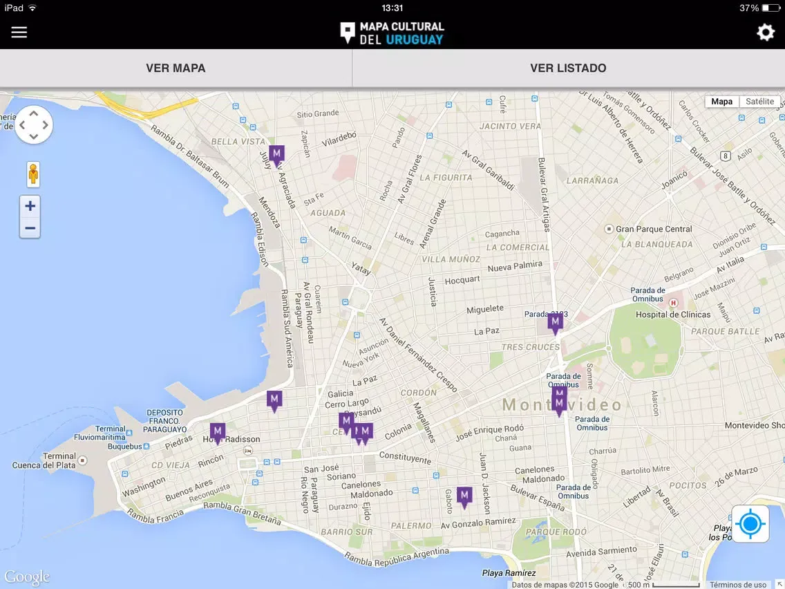 Ảnh chụp màn hình của Mapa Cultural del Uruguay iPad 
