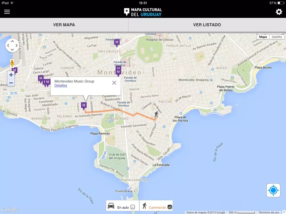 Ảnh chụp màn hình của Mapa Cultural del Uruguay iPad 