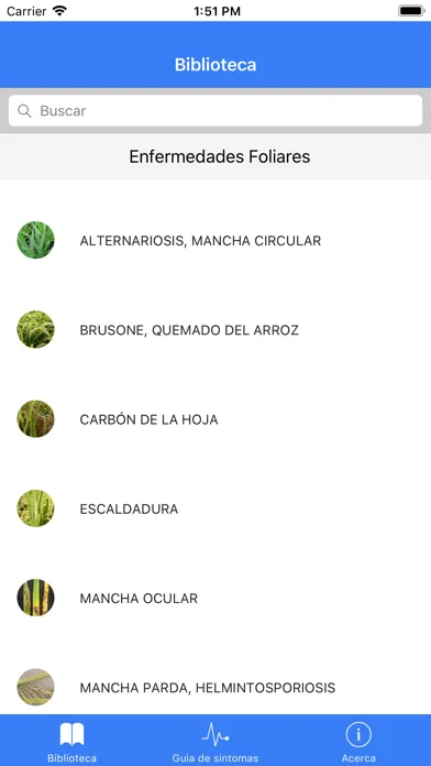 Скриншоты Enfermedades y plagas de arroz