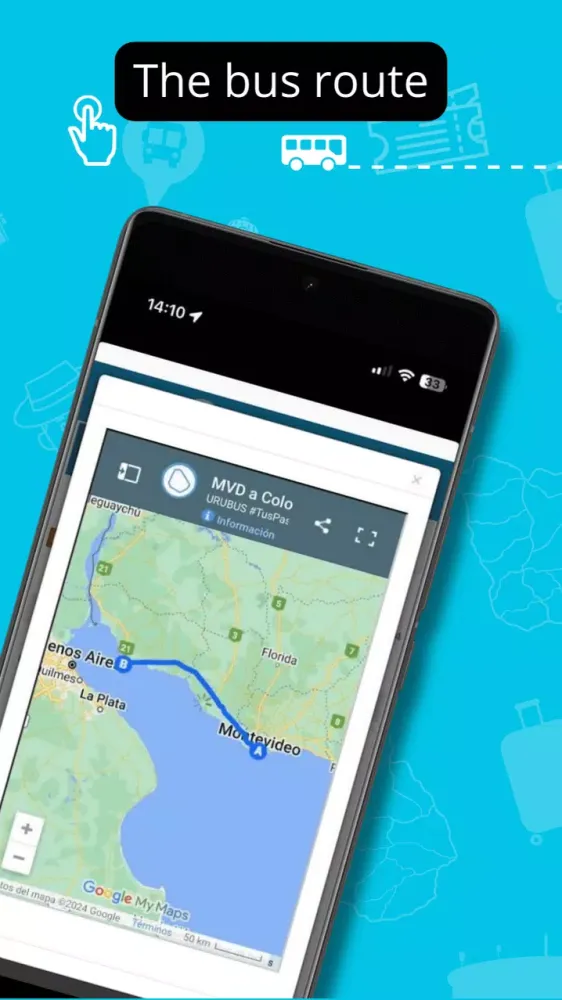 Tangkapan layar URUBUS Tickets online Uruguay