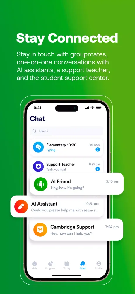 Capturas de tela do CAMBRIDGE STUDENT APP