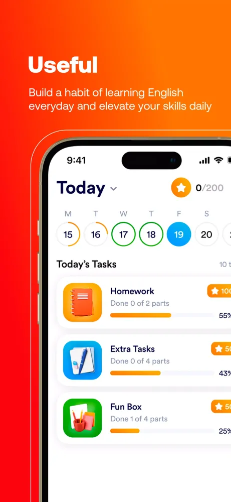 Capturas de tela do CAMBRIDGE STUDENT APP