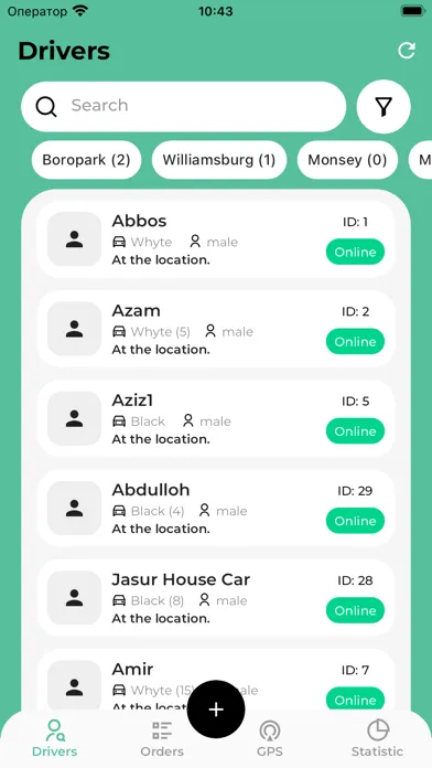 Tangkapan layar A-ride Admin