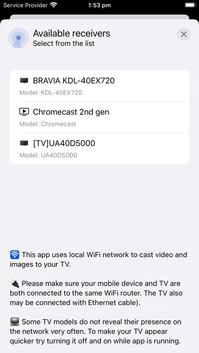 Smart TV: Screen Mirroring App Screenshots