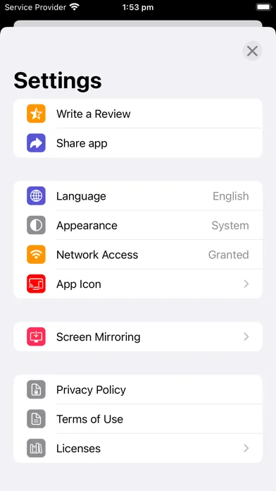 Smart TV: Screen Mirroring App Screenshots