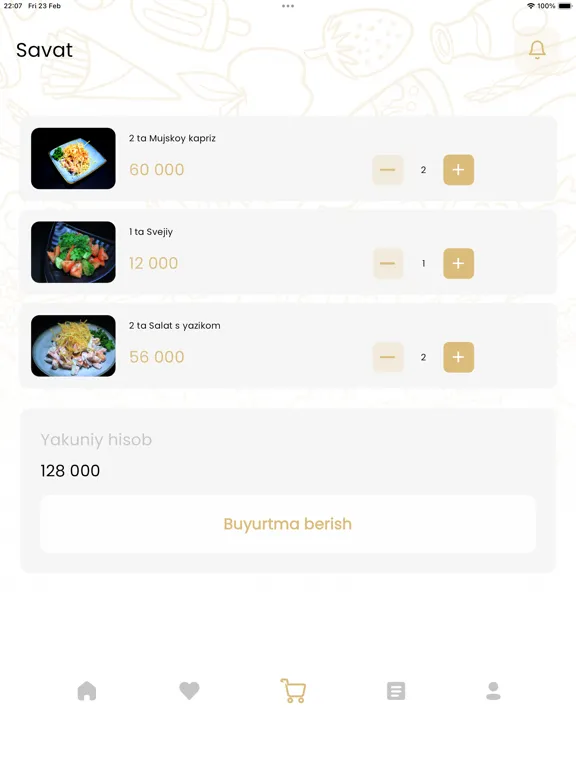 Tangkapan skrin Favvora iPad 