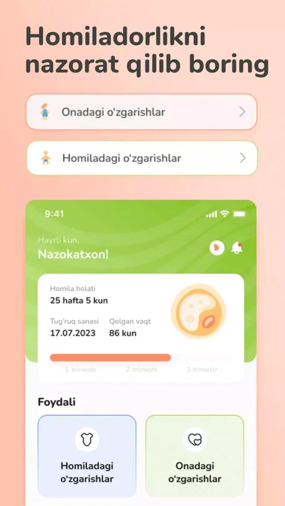 صور Lalu - Homiladorlik maktabi