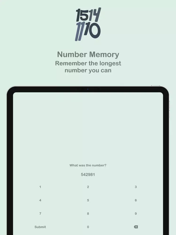 Zrzuty ekranu Brainess - A Human Benchmark iPad 
