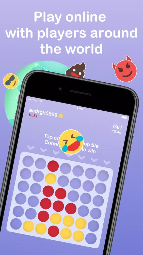Capturas de tela do Drop Four: Connect 4 Online