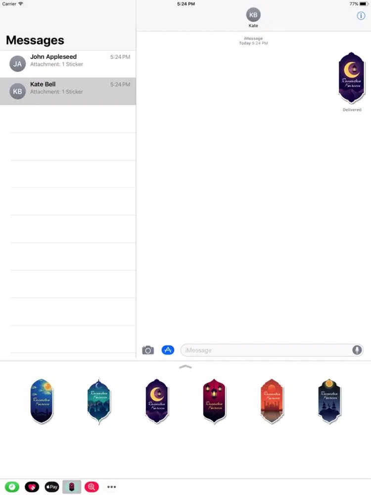 Ramadan Kareem Stickers iPad  Screenshots