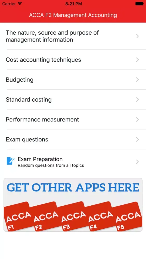 Tangkapan skrin ACCA F2 - Management Accounting