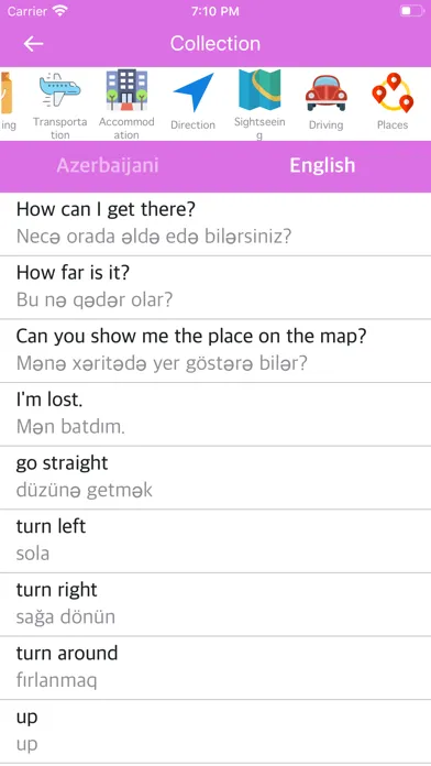 Capturas de pantalla de Azerbaijani-English Dictionary