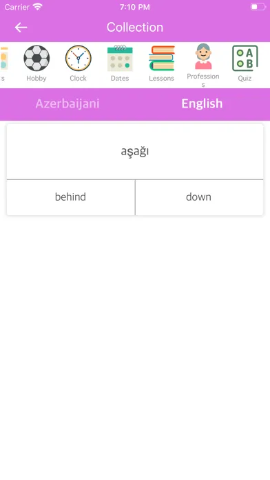 Capturas de pantalla de Azerbaijani-English Dictionary