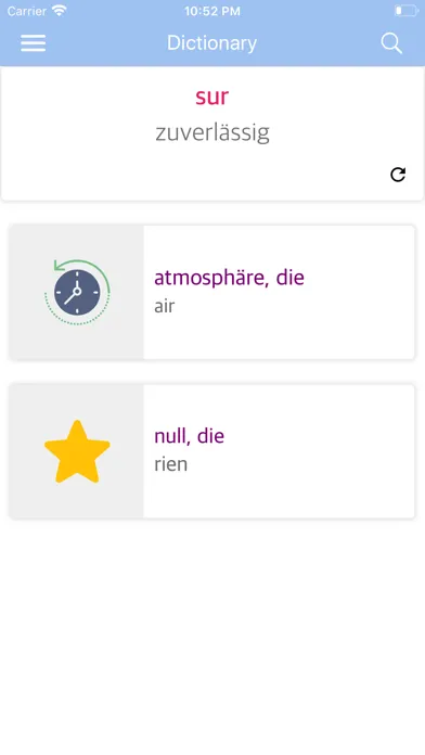 French-German Dictionary应用截图