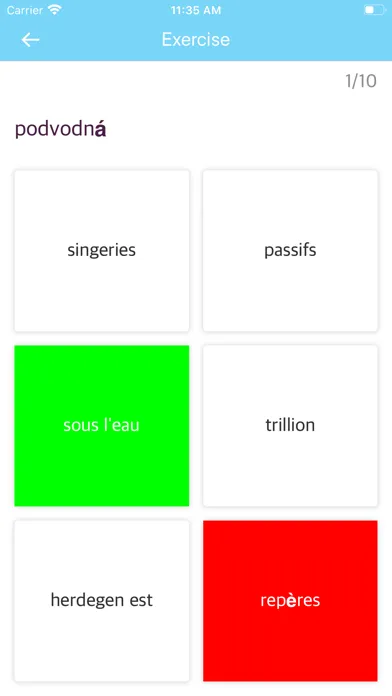 Capturas de tela do French Slovak Dictionary