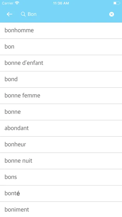 Capturas de tela do French Slovak Dictionary