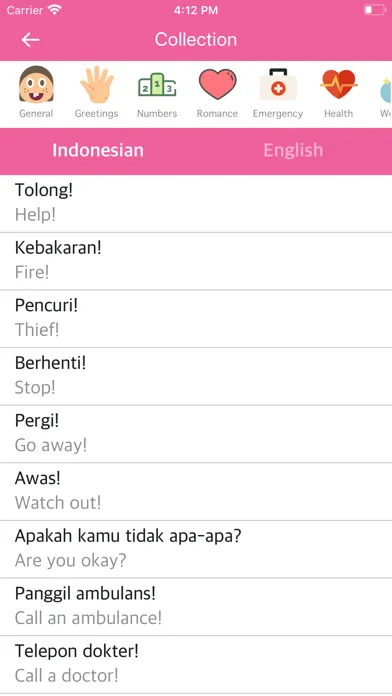 Captures d'écran de Indonesian-English Dictionary