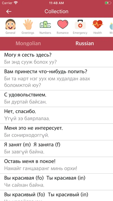 Mongolian-Russian Dictionary Screenshots