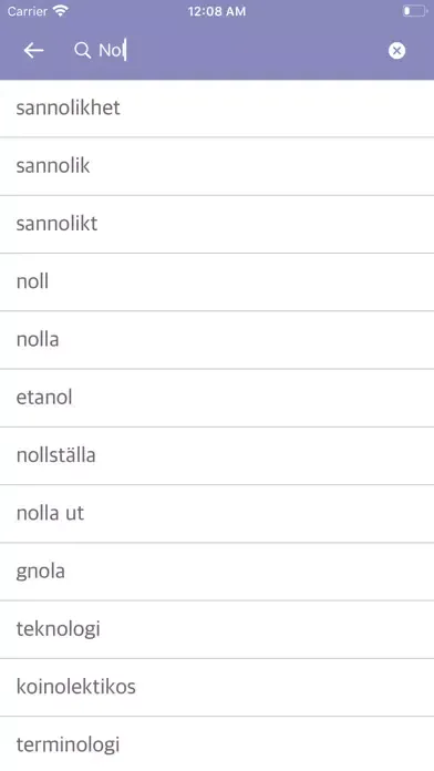 Greek Swedish Dictionary スクリーンショット