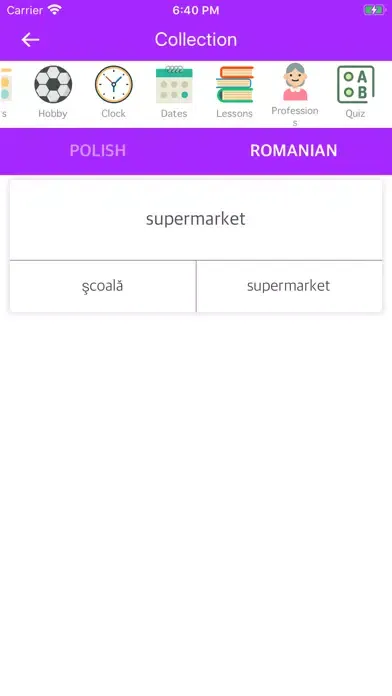 Polish Romanian Dictionary Screenshots