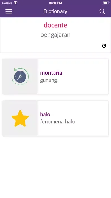 Spanish-Malay Dictionary應用截圖